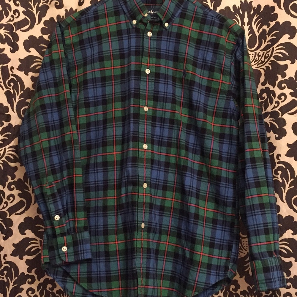 Ralph Lauren plaid cotton oxford